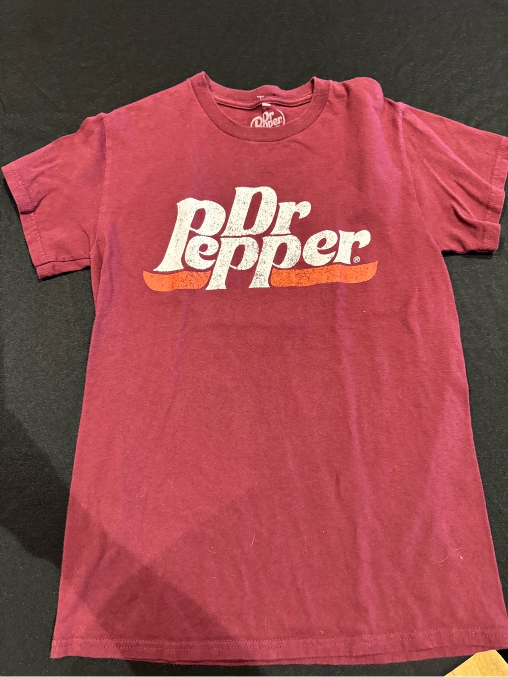 Dr Pepper Women's Short-Sleeve Maroon Logo Tee